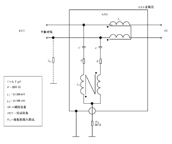 用于1對非屏蔽平衡線的ISN