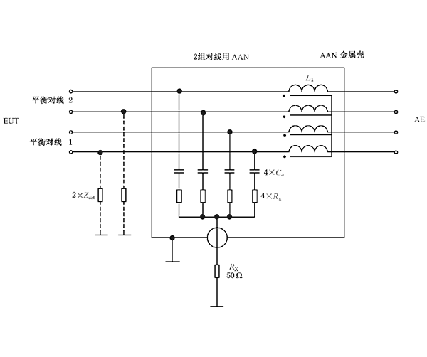 用于2對非屏蔽平衡線的ISN (分壓系數(shù)=9.5dB)